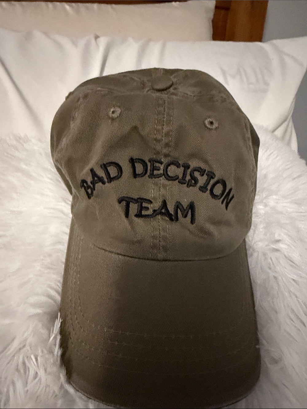 Port Authority “Bad Decision Team”Embroidered Baseball Cap - Brown